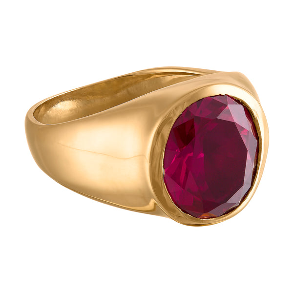 アクセサリー Sweet Liam Juice half stone signet ring Custom Gemstone Signet Ring by Caitlyn Minimalist