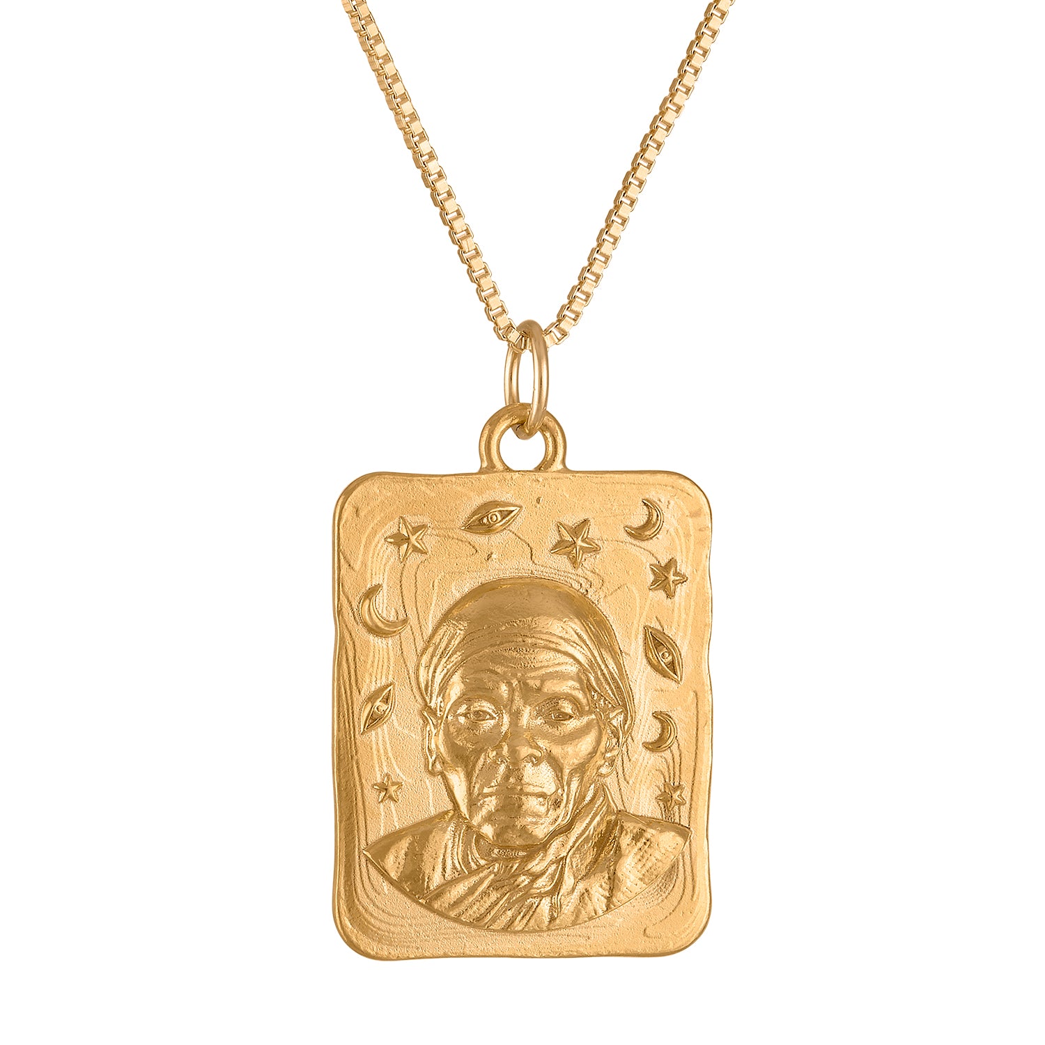 Harriet Tubman Small Square Medallion Necklace