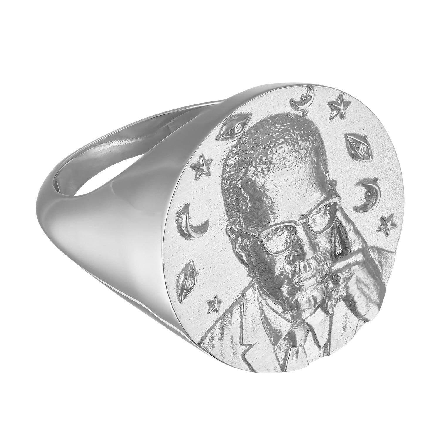 Malcolm X Large Signet Ring