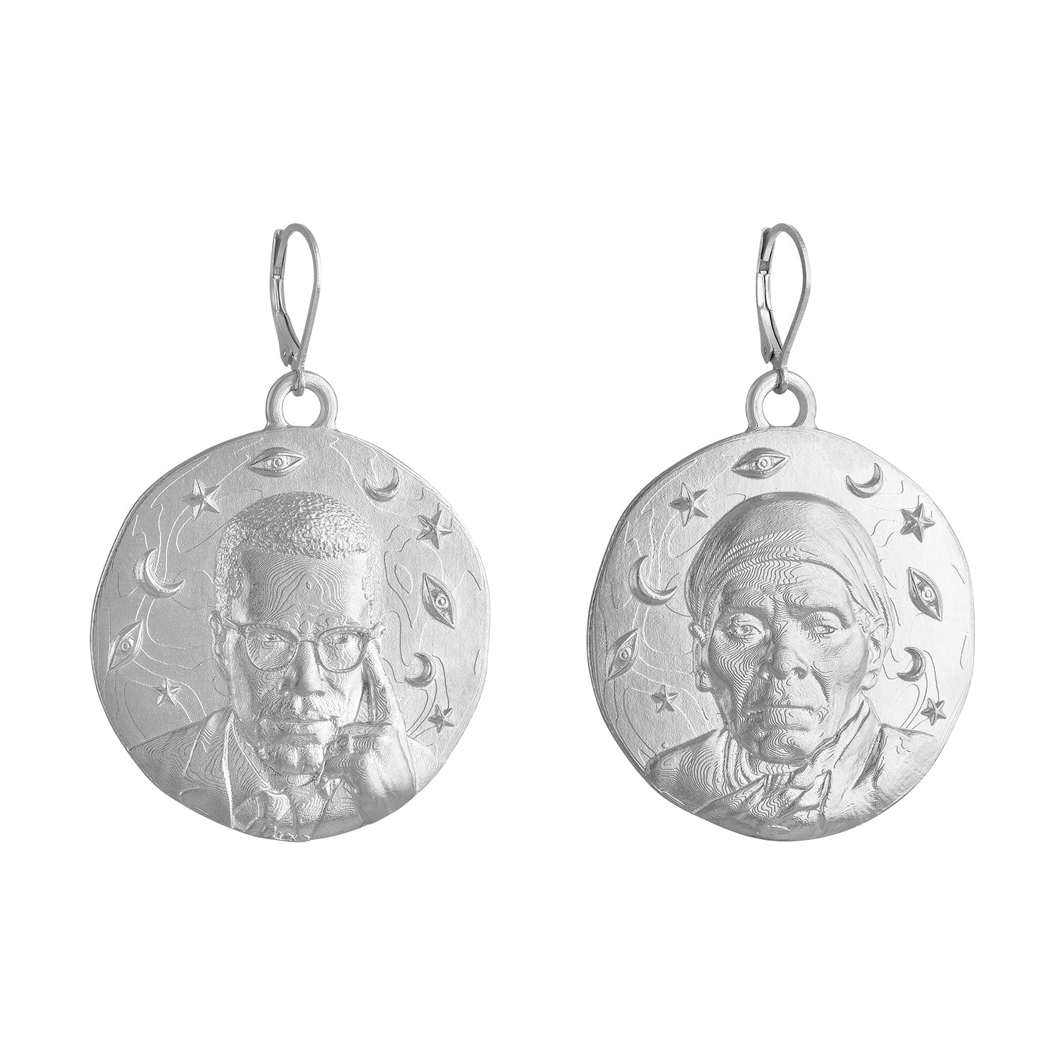 Harriet & Malcolm Large Medallion Earrings