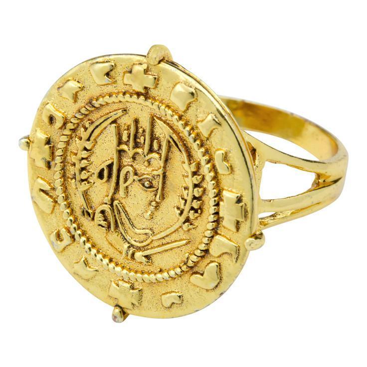 Axum Gold Coin Ring
