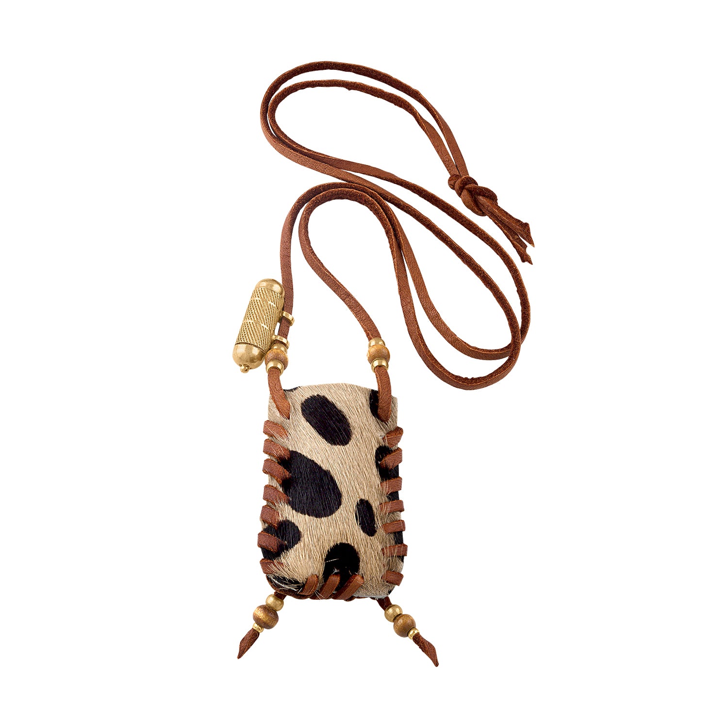 Myrrh Medicine Bag Necklace / BROWN