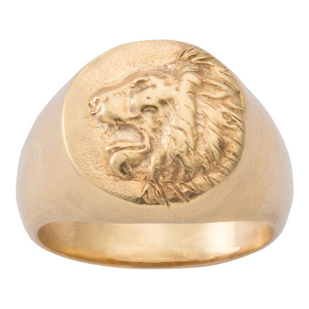 Roaring Lion Signet Ring